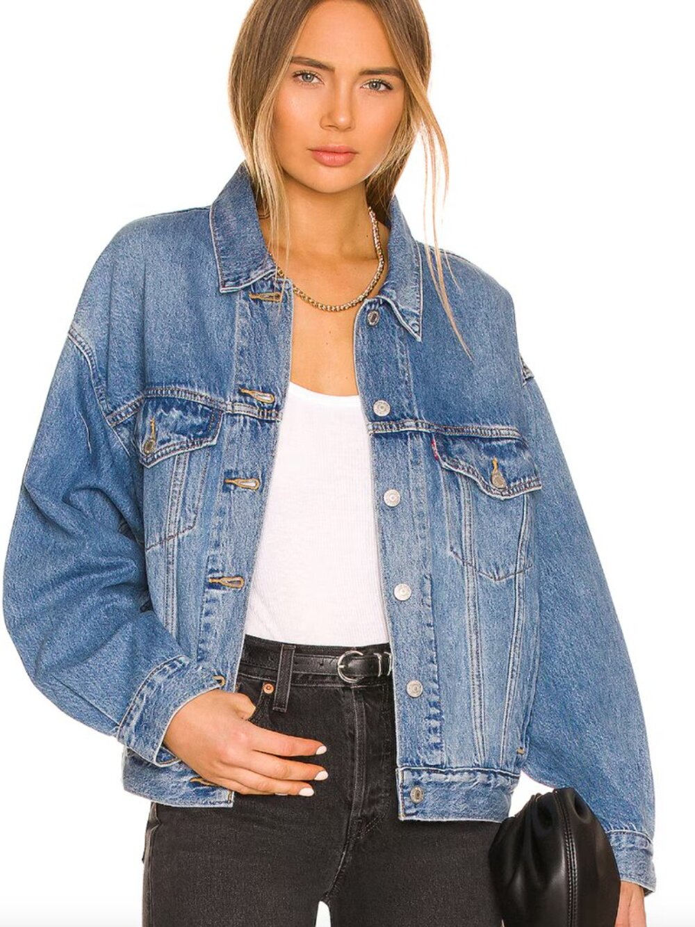 Levi's 90s trucker jacket - blue denim, soft as butter - Size M